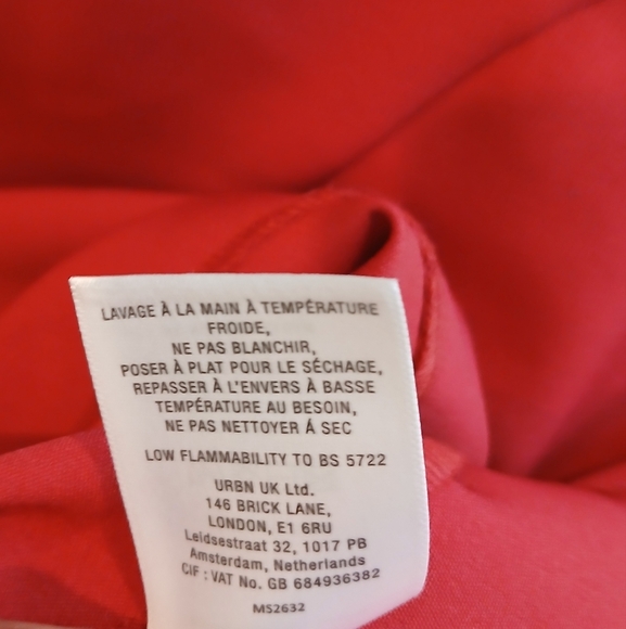 Mare Mare x Anthropologie Red Cut-Out Shift Dress size Medium - Picture 9 of 11